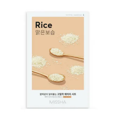 MISSHA Airy Fit Sheet Mask Rice su ryžių ekstraktu