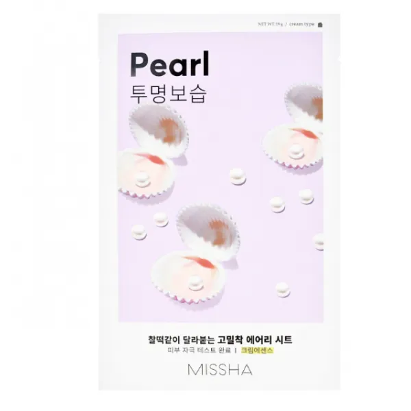 MISSHA Airy Fit Sheet Mask Pearl su perlais