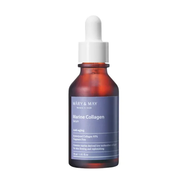 Mary&May Marine Collagen Serum veido serumas su hidrolizuotu kolagenu