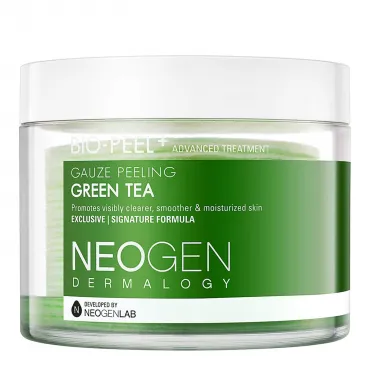 NEOGEN Bio Peel Gauze Peeling Green Tea pilingo diskeliai su žaliosios arbatos ekstraktu