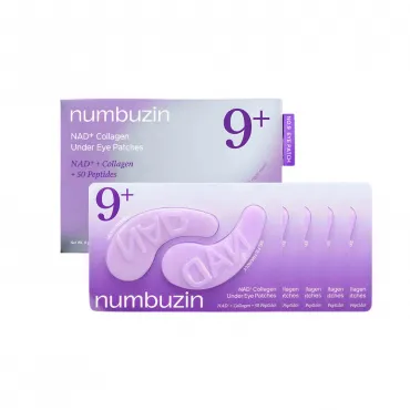 Numbuzin No.9 NAD+ Collagen Under Eye Patches hidrogelio paakių kaukės