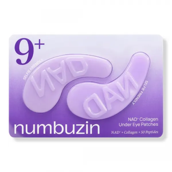 Numbuzin No.9 NAD+ Collagen Under Eye Patches hidrogelio paakių kaukės (1 pora)