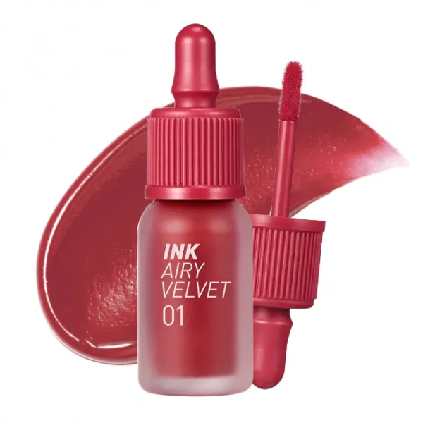 Peripera Ink Airy Velvet lūpų tintas 01 Hotspot Red