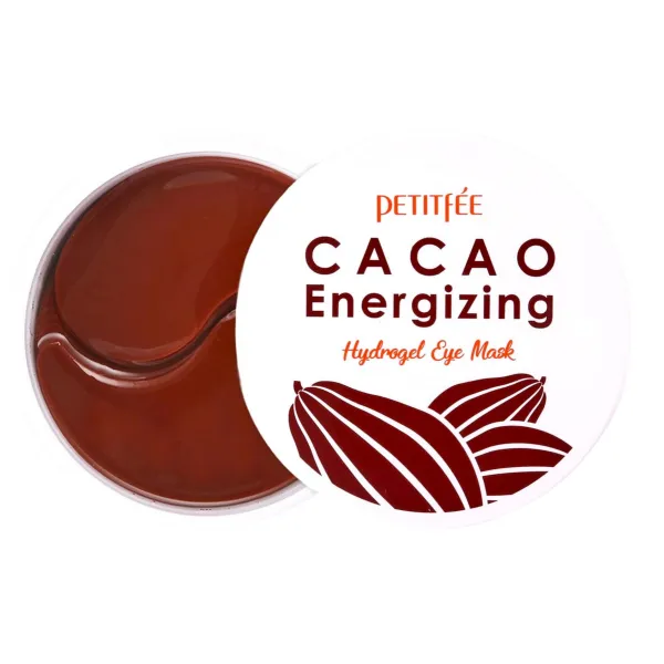Petitfee Cacao Energizing Hydrogel Eye Mask paakių kaukės su kakava