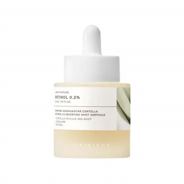 SKIN1004 Madagascar Centella Retinol 0.2 Boosting Shot Ampoule veido ampulė su retinoliu