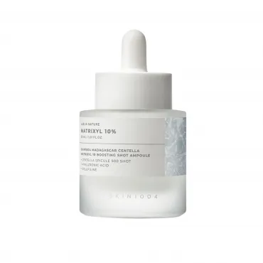 Skin1004 Madagascar Centella Matrixyl 10 Boosting Shot Ampoule veido ampulė su peptidais ir centele