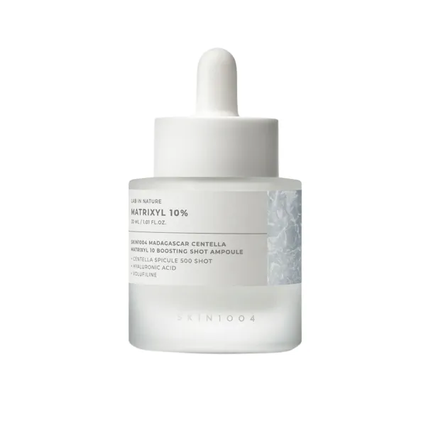 Skin1004 Madagascar Centella Matrixyl 10 Boosting Shot Ampoule veido ampulė su peptidais ir centele