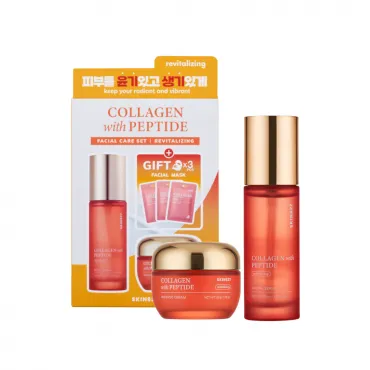 Skin627 Collagen With Peptide Facial Care Set veido priežiūros rinkinys su kolagenu ir peptidais