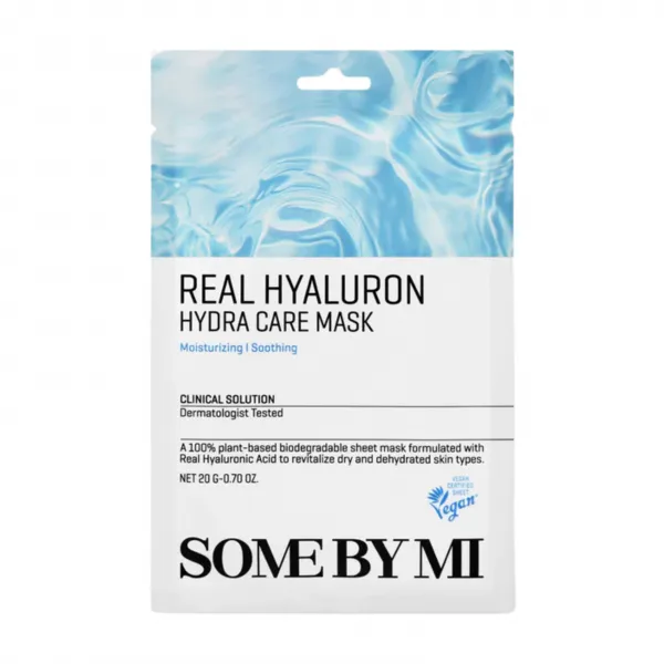 SOME BY MI Real Hyaluron Hydra Care Mask drėkinanti lakštinė veido kaukė su hialuronu