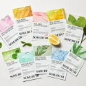 SOME BY MI Real AHA-BHA-PHA Calming Care Mask raminanti lakštinė veido kaukė su rūgštimis