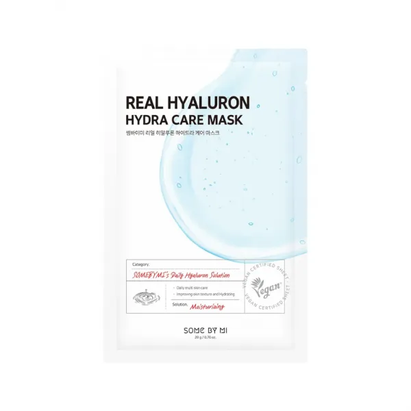 SOME BY MI Real Hyaluron Hydra Care Mask drėkinanti lakštinė kaukė su hialuronu