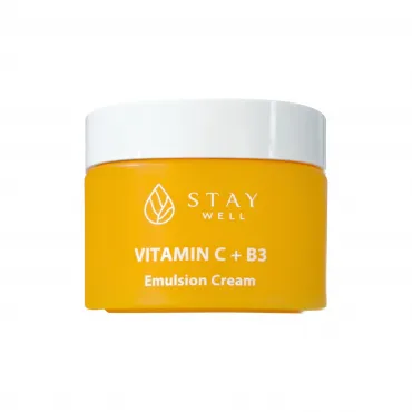 STAY Well Vitamin C+B3 Emulsion Cream emulsija su vitaminu C ir niacinamidu