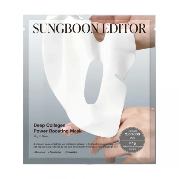Sungboon Editor Deep Collagen Power Boosting Mask stangrinamoji gelinė veido kaukė su kolagenu