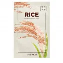 THE SAEM Natural Rice Mask Sheet lakštinė kaukė su ryžiais 