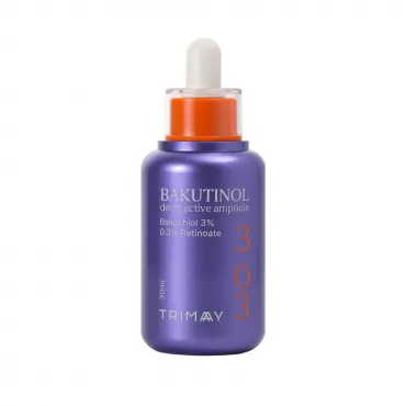 TRIMAY Bakutinol Derm Active Ampoule veido ampulė su bakučioliu