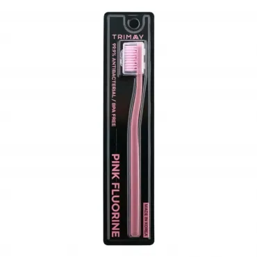 Trimay Pink Fluorine Toothbrush antibakterinis dantų šepetėlis