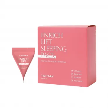 TRIMAY Enrich Lift Sleeping Pack naktinė veido kaukė suteikianti stangrumo 20vnt