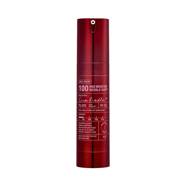 VT Cosmetics Red Booster Reedle Shot elastingumą gerinanti veido ampulė 
