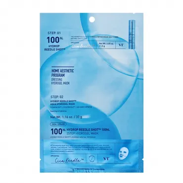 VT Cosmetics Hydrop Reedle Shot 100h-2 Step Mask drėkinantis 2 žingsnių veido priežiūros kompleksas