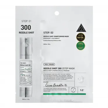 VT COSMETICS Reedle Shot 300 2 Step Mask dviejų žingsnių veido odos priežiūros kompleksas