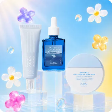 Vasaros rinkinys "Glass skin be riebumo"
