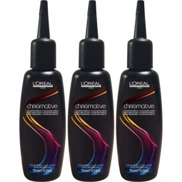 L'Oréal Professional Chromative 6 pusiau ilgalaikiai plaukų dažai, 3 x 70 ml