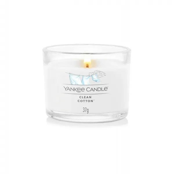 Yankee Candle Filled Votive žvakė Clean Cotton 37g